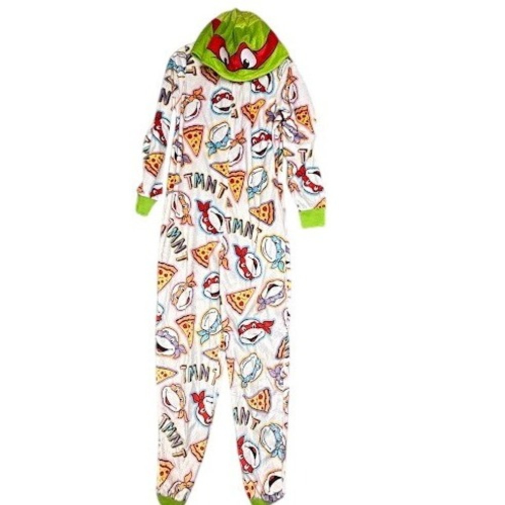 Nickelodeon TMNT Teenage Mutant Ninja Turtles Hooded Union Suit Mens Medium 8-10
